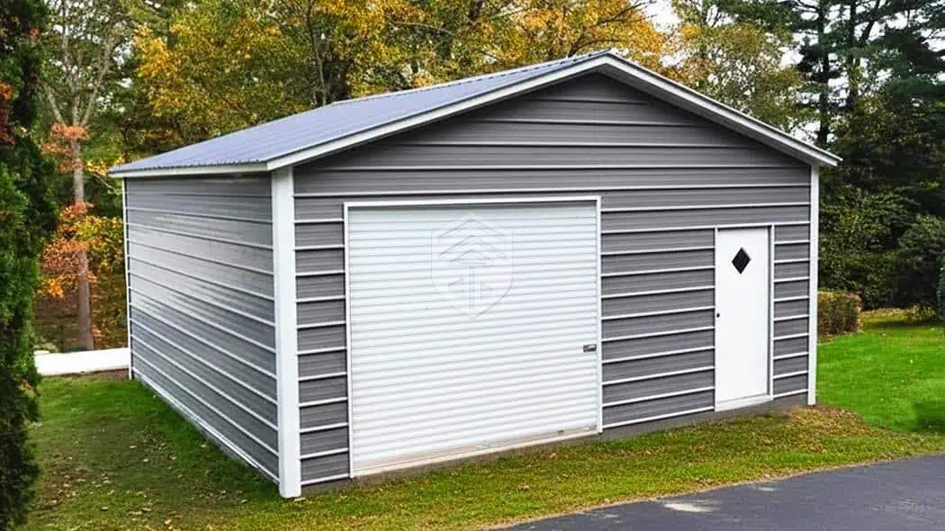 The Doghouse 20x25x9 Steel Garage