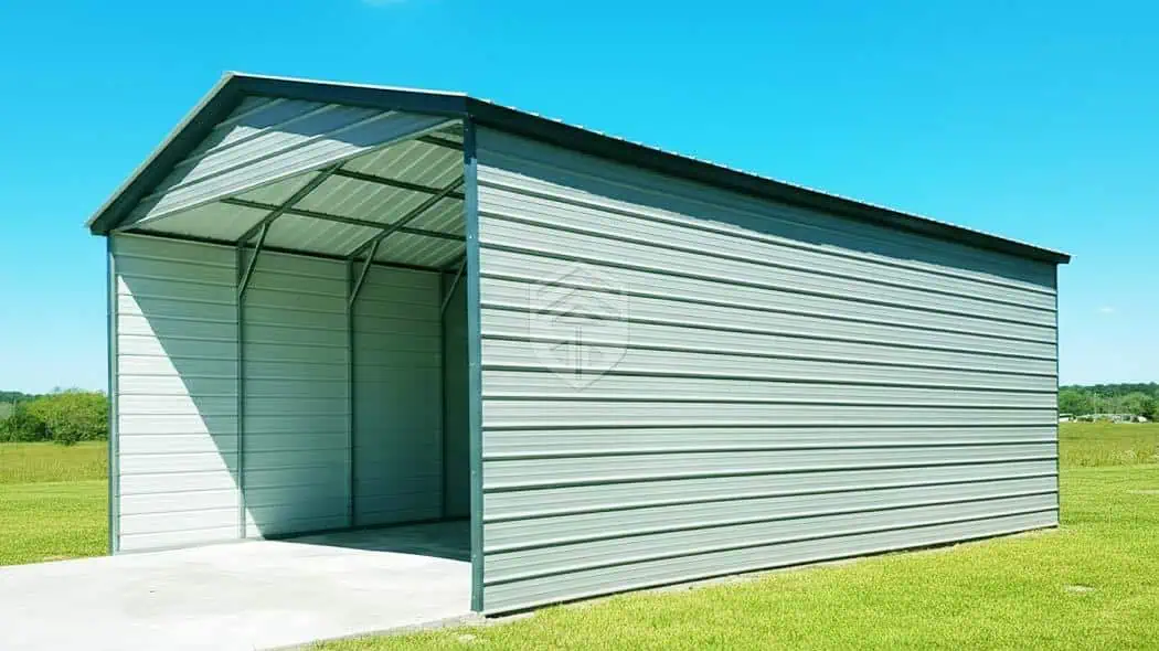 The RV Den 16x35x12 Metal Carport